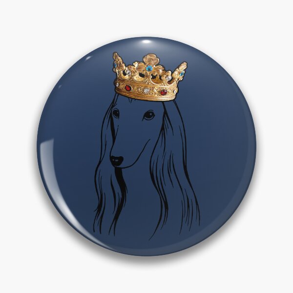 Item preview, Afghan Hound Dog King Queen Wearing Crown designed and sold by ThnahTuanbi.