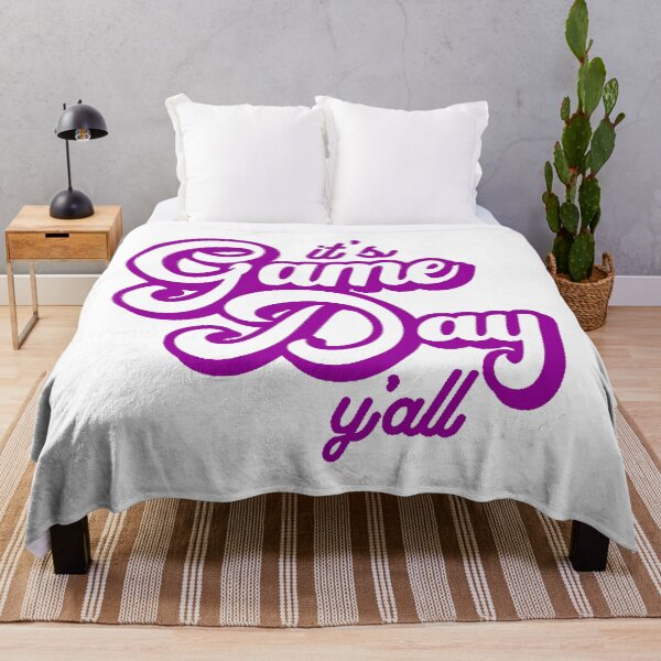 Item preview, Purple and White it's Game Day y'all designed and sold by Summer-Winter.