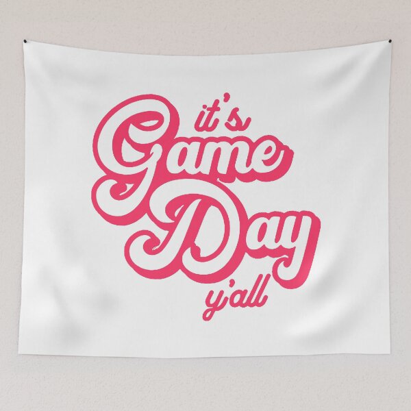 Item preview, Pink and White it's Game Day y'all designed and sold by Summer-Winter.