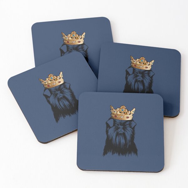 Item preview, Affenpinscher Dog King Queen Wearing Crown designed and sold by ThnahTuanbi.