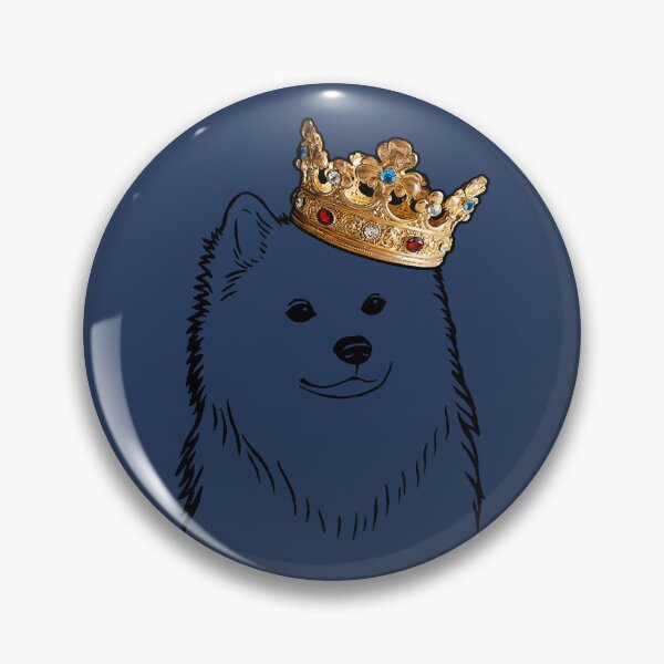 Item preview, American Eskimo Dog King Queen Wearing Crown designed and sold by ThnahTuanbi.