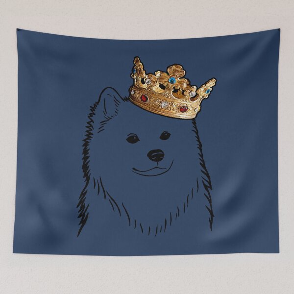 Item preview, American Eskimo Dog King Queen Wearing Crown designed and sold by ThnahTuanbi.