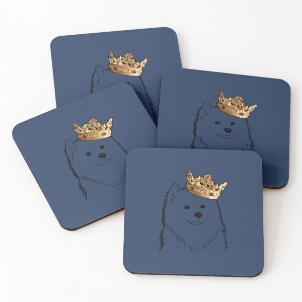 Item preview, American Eskimo Dog King Queen Wearing Crown designed and sold by ThnahTuanbi.