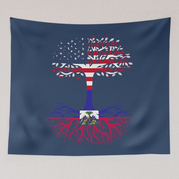 Item preview, American Grown Haiti Roots Haiti Flag designed and sold by ThnahTuanbi.