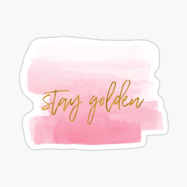 Item preview, Stay golden - watercolor art print designed and sold by Mariah Quick.