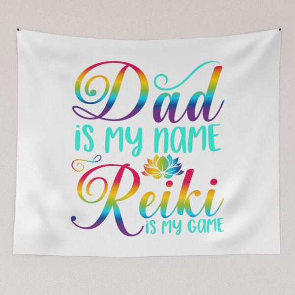Item preview, Dad Is My Name Reiki Is My Game Chakra Healer Therapist designed and sold by Tomsens.