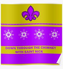 Saints Christmas Jumper Poster