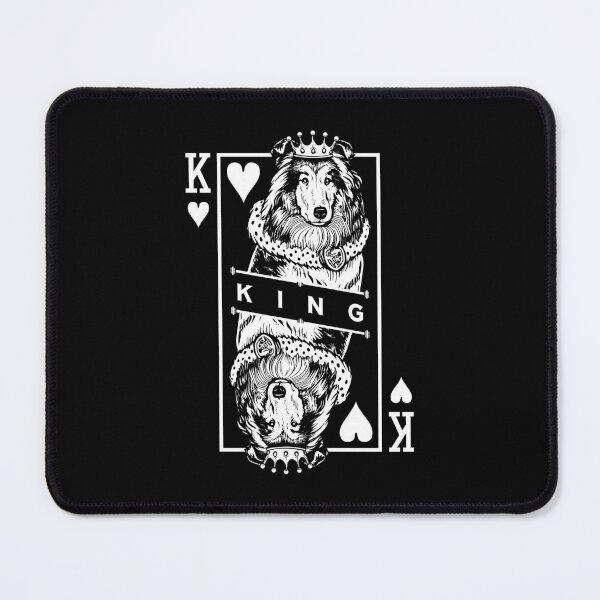 Item preview, Rough Collie King Of Hearts Funny Dog Playing Card Pop Art designed and sold by GrandeDuc.