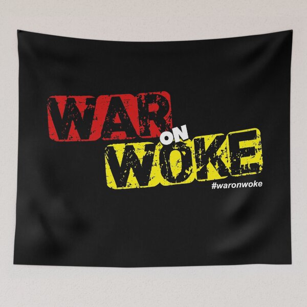 Item preview, War on Woke Wall Banner designed and sold by TheWTFShowMelb.