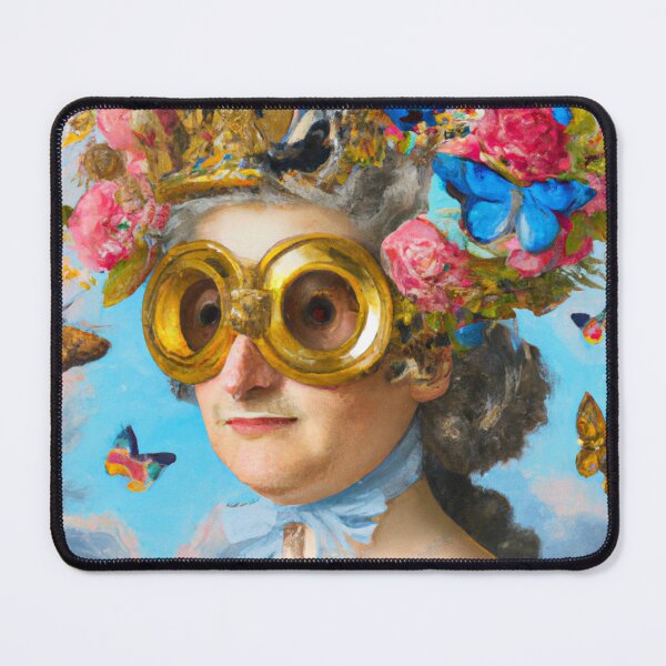 Item preview, Unusual Altered Steampunk Portrait Painting with Goggles ( Steampunk ) designed and sold by RadRococo.