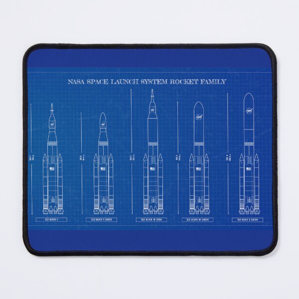 Item preview, NASA Space Launch System (SLS) Rocket Family Blueprint designed and sold by BGALAXY.