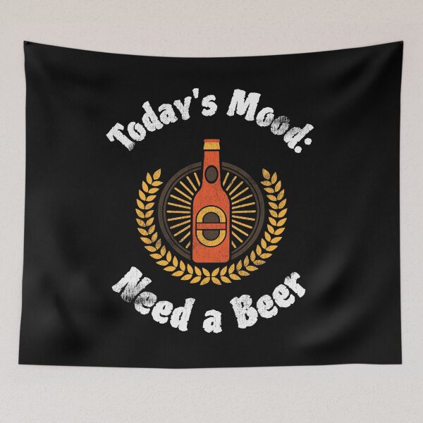 Item preview, Funny Beer Gift | Today's Mood: Need a Beer | Vintage Graphic designed and sold by DSweethearts.