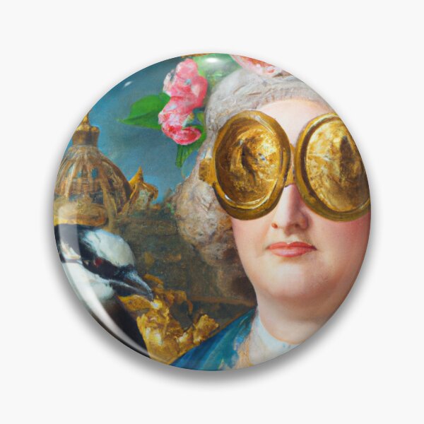 Item preview, Unusual Altered Steampunk Portrait Painting with Goggles ( Steampunk ) designed and sold by RadRococo.