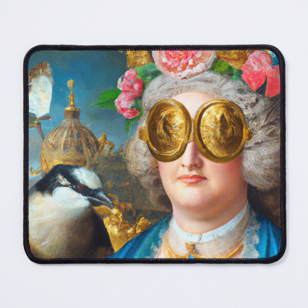 Item preview, Unusual Altered Steampunk Portrait Painting with Goggles ( Steampunk ) designed and sold by RadRococo.