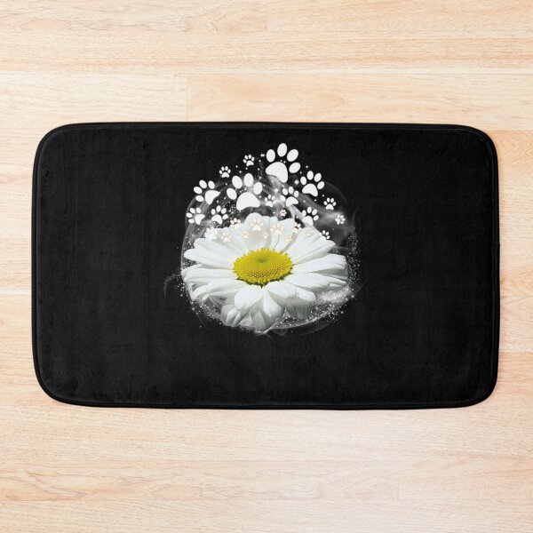 Item preview, Dog Paw Print Of White Daisy Flowers designed and sold by saymanerikata.