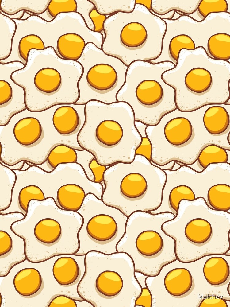 Fried Eggs Background Seamless 2 by Malchev