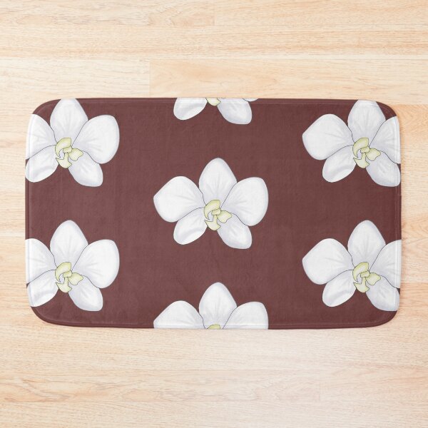 Item preview, White Orchid Flower- Flower Background  designed and sold by Karen Ekdahl.