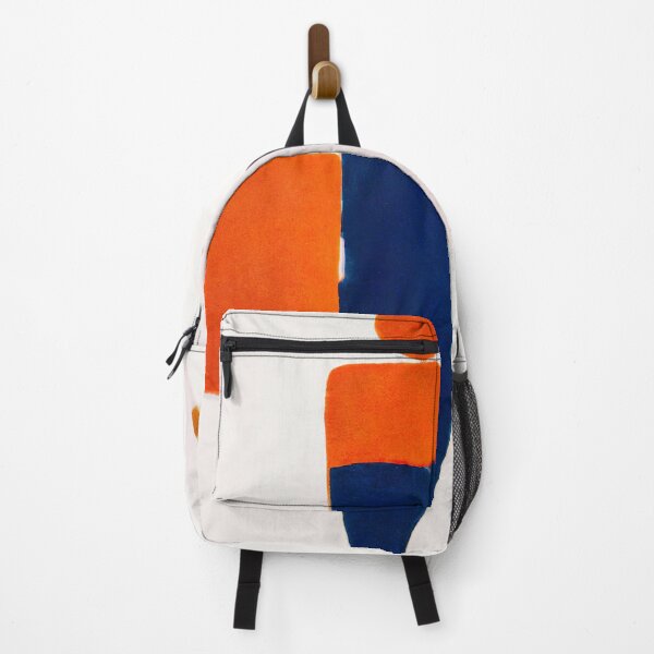 Item preview, Female Stance - Modern Abstract - Red, Blue and Orange on White designed and sold by Inomaly Art.