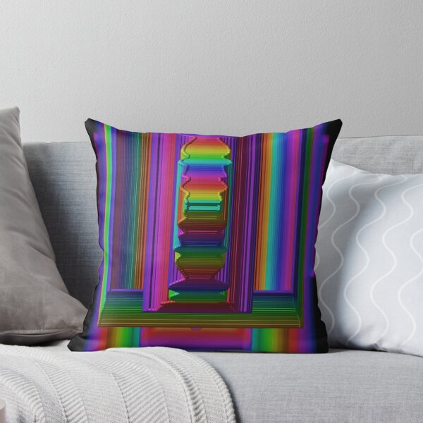 Item preview, 3D geometric techno neon rainbow stargate designed and sold by neonmoonwaves.