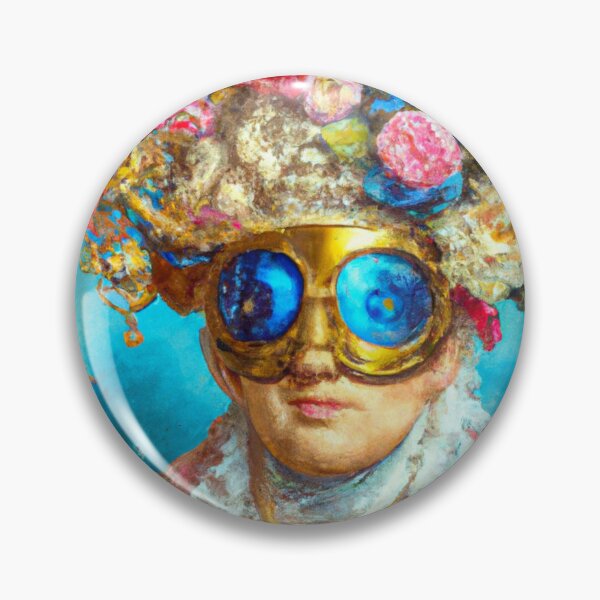 Item preview, Unusual Altered Steampunk Portrait Painting with Goggles ( Steampunk ) designed and sold by RadRococo.