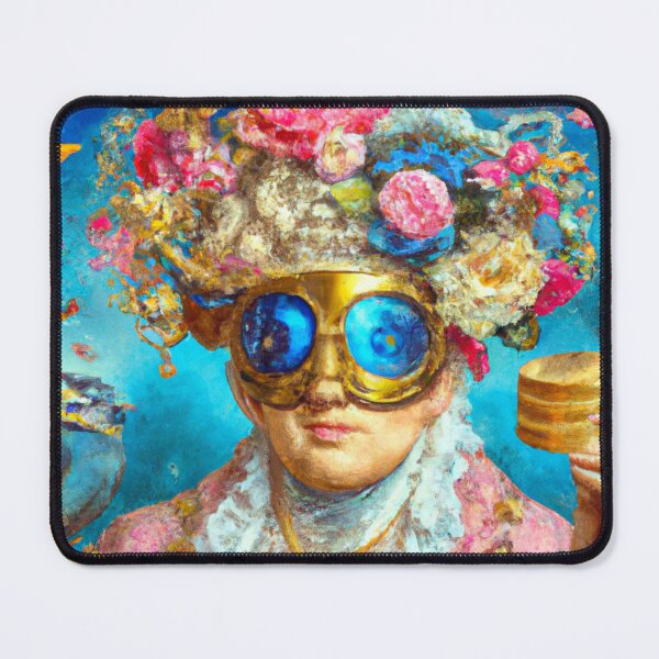 Item preview, Unusual Altered Steampunk Portrait Painting with Goggles ( Steampunk ) designed and sold by RadRococo.