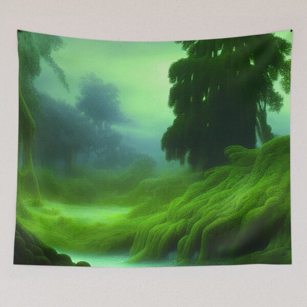 Item preview, Green Landscape with trees, Sceney Nature designed and sold by NatureFood.