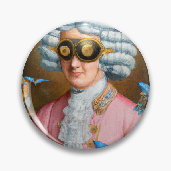 Item preview, Unusual Altered Steampunk Portrait Painting with Goggles ( Steampunk ) designed and sold by RadRococo.