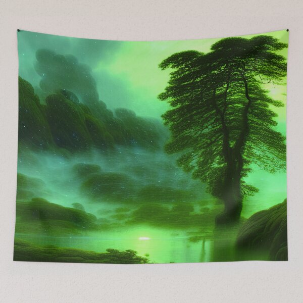 Item preview, Green Landscape with trees, Sceney Nature designed and sold by NatureFood.