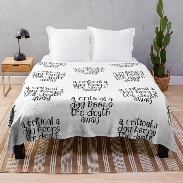 Item preview, Critical A Day Keeps The Death Away designed and sold by nextneveldesign.
