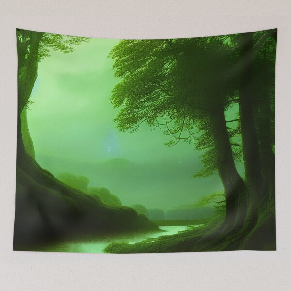 Item preview, Green Landscape with trees, Sceney Nature designed and sold by NatureFood.