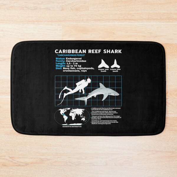 Item preview, Caribbean Reef Shark Fact Sheet designed and sold by NicGrayGraphic.