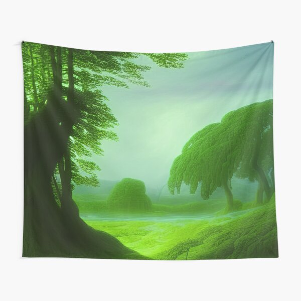 Item preview, Green Landscape with trees, Sceney Nature designed and sold by NatureFood.