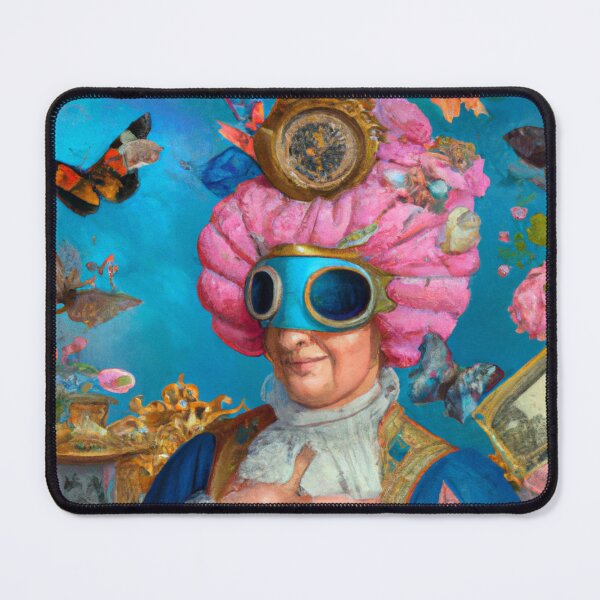 Item preview, Unusual Altered Steampunk Portrait Painting with Goggles ( Steampunk ) designed and sold by RadRococo.