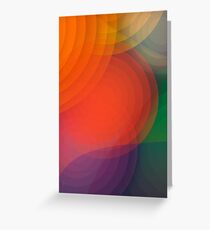 Concentric abstract pattern Greeting Card