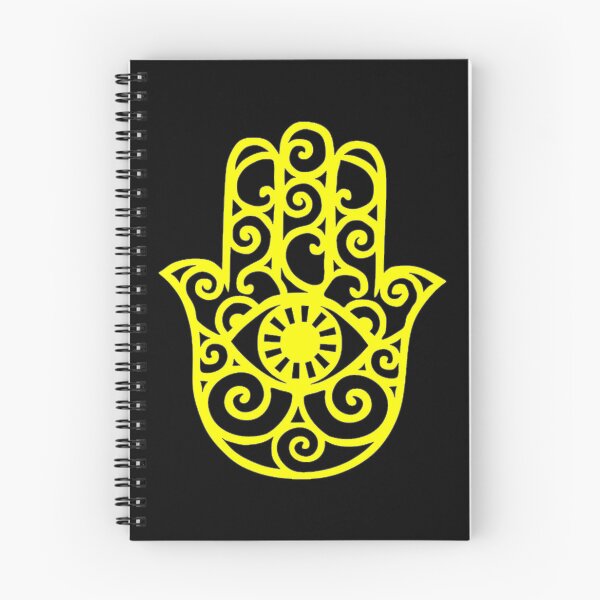 Item preview, Yellow and Black Hamsa Hand Drawing designed and sold by Summer-Winter.