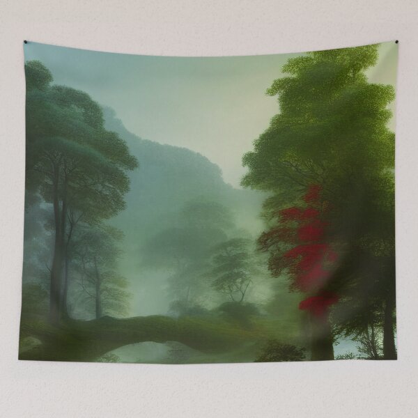 Item preview, Green Landscape with trees, Sceney Nature designed and sold by NatureFood.