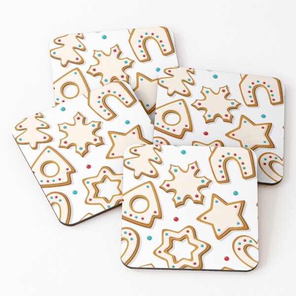 Item preview, White Christmas Cookies Pattern designed and sold by LowBrowContent.
