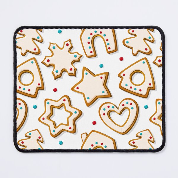 Item preview, White Christmas Cookies Pattern designed and sold by LowBrowContent.
