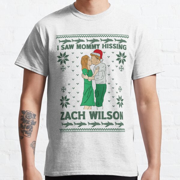 Official I saw mommy kissing Zach Wilson ugly Christmas 2022 T