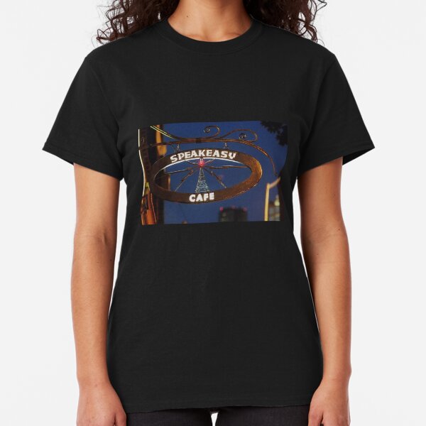 Iron Cafe Sign Classic T-Shirt