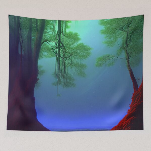 Item preview, Green Landscape with trees, Sceney Nature designed and sold by NatureFood.