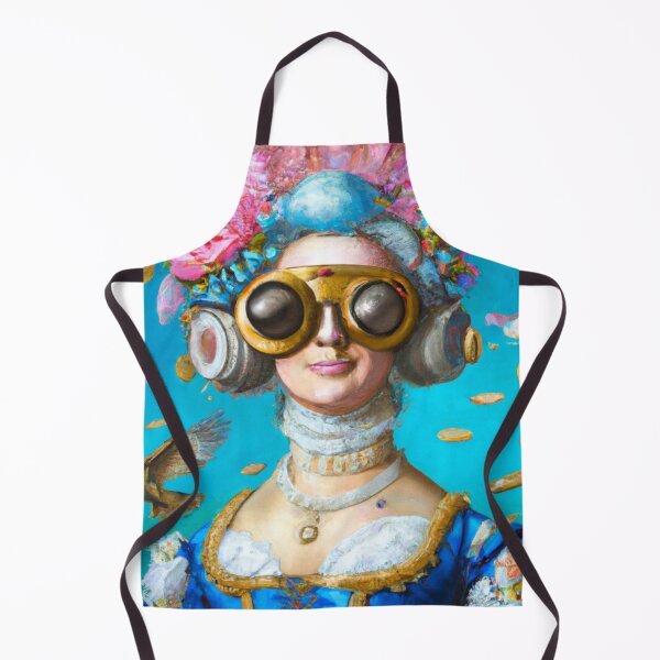 Item preview, Unusual Altered Steampunk Portrait Painting with Goggles ( Steampunk ) designed and sold by RadRococo.