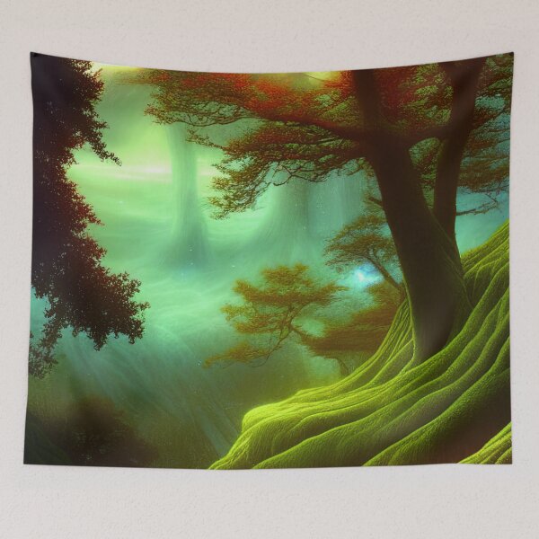 Item preview, Green Landscape with trees, Sceney Nature designed and sold by NatureFood.