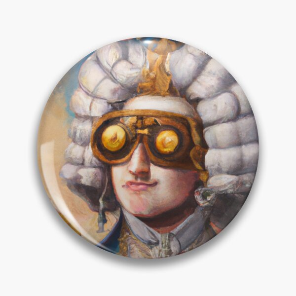 Item preview, Unusual Altered Steampunk Portrait Painting with Goggles ( Steampunk ) designed and sold by RadRococo.
