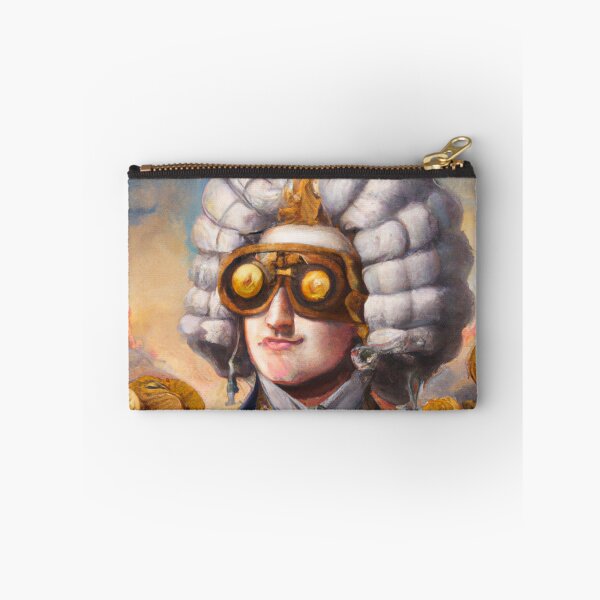 Item preview, Unusual Altered Steampunk Portrait Painting with Goggles ( Steampunk ) designed and sold by RadRococo.