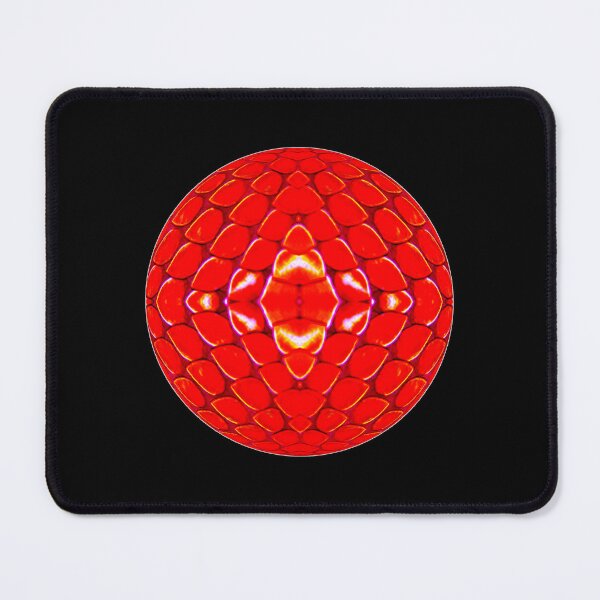 Item preview, Snake Skin Pit Viper Circle Red Green designed and sold by Threads & Fabrics.