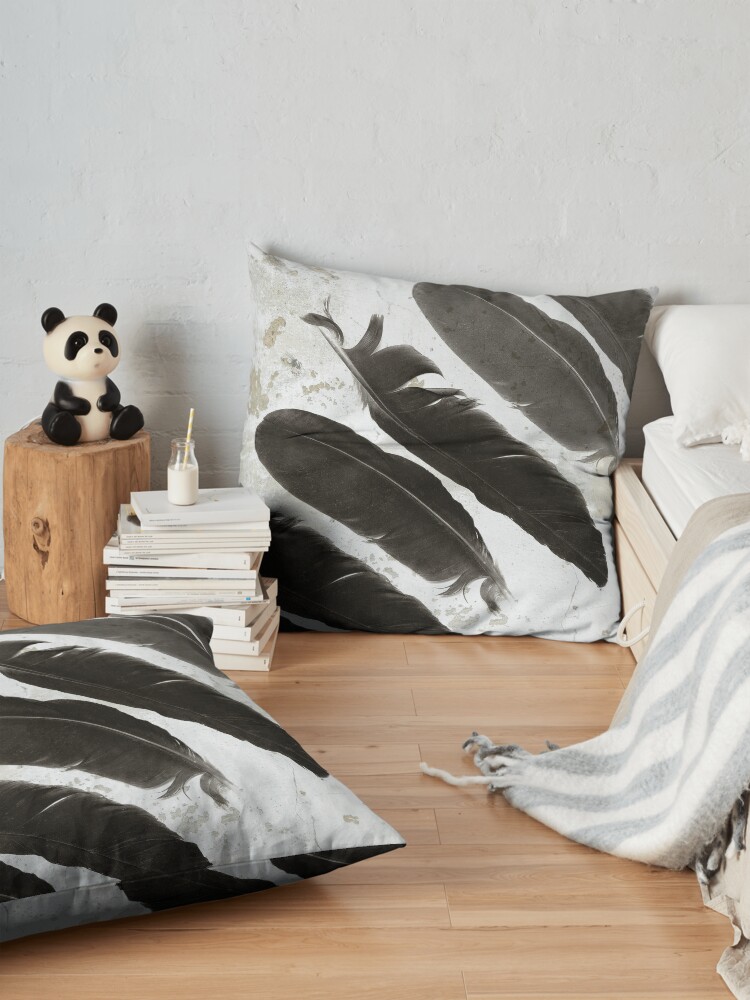 Alternate view of Raven Totem Floor Pillow
