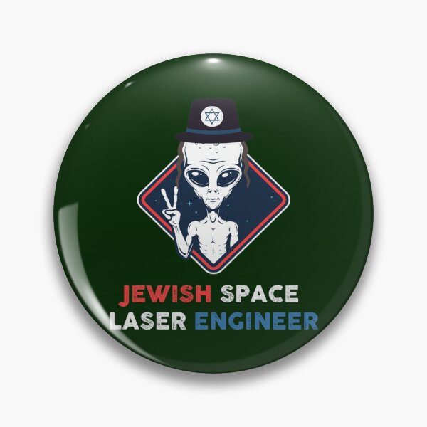 Item preview, Jewish Space Laser Engineer - FUNNY JEWISH ALIEN     designed and sold by CeridwenAzuras.