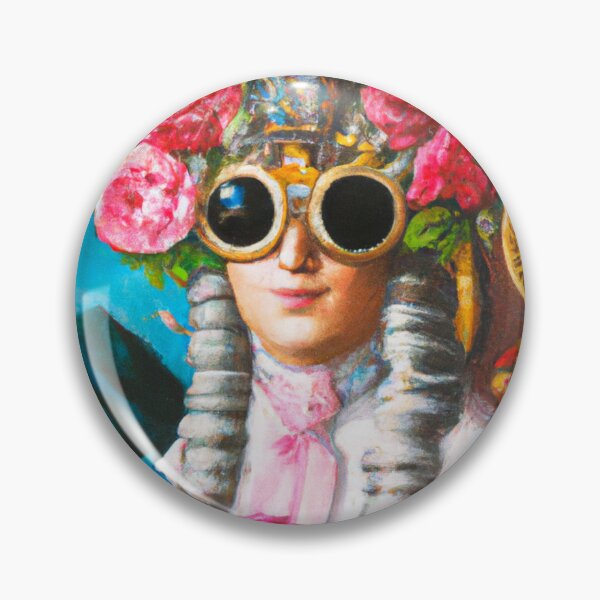Item preview, Unusual Altered Steampunk Portrait Painting with Goggles ( Steampunk ) designed and sold by RadRococo.