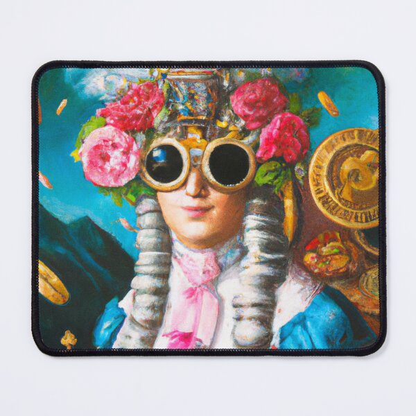 Item preview, Unusual Altered Steampunk Portrait Painting with Goggles ( Steampunk ) designed and sold by RadRococo.